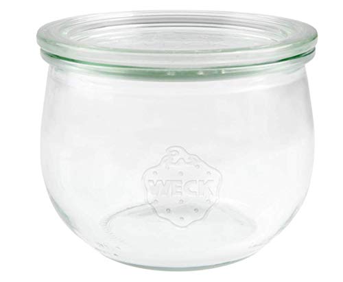 SET OF SIX 580ml Tulip Weck Jars. German Made Classic Design. Model 744