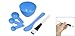 Onwon 4 in 1 Women Girl Lady Facial Skin Care DIY Mask Make Up Mixing Tool Set Kits Include Bowl Stick Brush Gauge Spoon (Blue)