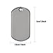 Jetloter 15 Pcs Shiny Stainless Steel Military Spec Dog Tags with Chains ID Tags for People Pet Tag Blanks