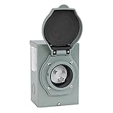 BISupply Generator Inlet Box,  30 Amp 3 Prong