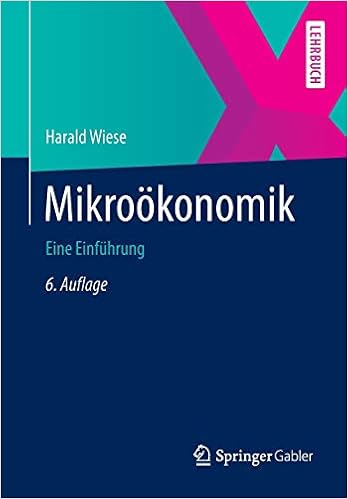 Mikrookonomik Eine Einfuhrung Springer Lehrbuch Amazon De Wiese Harald Bucher