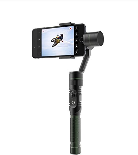 Hohem iSteady T1 3 Axis Gimbal Stabilizer for Smartphones, with 360 Degrees Pan Axis and Joystick Control. - Green