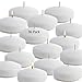 CandleNScent Unscented Floating Candles | Large 3 Inch - Fits in 3 Inch Vase and Above | White| Floats On Water | Made in USA (Pack of 36)