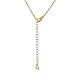 SWEETV Round Swarovski Crystal Birthstone Necklace - 18K Gold Plated Chains Jewelry Gift for Women Girls, 18