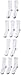 Hanes Ultimate boys 10-pack Crew athletic socks, White, Shoe Size 2-9 US