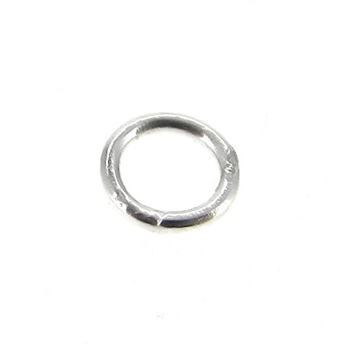 40 pcs .925 Sterling Silver Round Closed Soldered 22ga Jump Rings Wire 4mm 22 Gauge/Findings/Bright