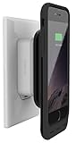 iPhone 6/6S Plus Stack Pack (Black) - Magnetic Wireless Charging Receiver Case, Removeable Battery Pack, Wall Charger