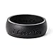 KepooMan Silicone Wedding Ring I Love You to The Moon and Back, Designed for Comfort, Everyday Use, Multiple Colors, Active Lifestyle, Gym and Outdoor Enthusiasts - 1 Ring Pack- Sizes 4-12