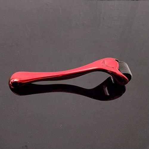 Home Use Red Derma Roller Cosmetic Needling Instrument For Face 540 Micro Needle Stainless Steel 0.2mm