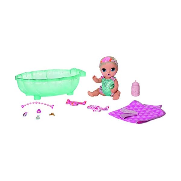 BABY born Surprise Mermaid Surprise Spielzeug Puppe - Einfach für kleine Hände, kreatives Spielen fördert Empathie und soziale Fähigkeiten, Für Kleinkinder ab 3 Jahren - Inklusive Puppe, Badewanne und