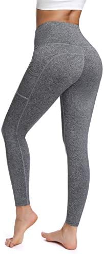 Yoga Pants with Pocket High Waisted Tummy Control Workout Leggings, Wi.