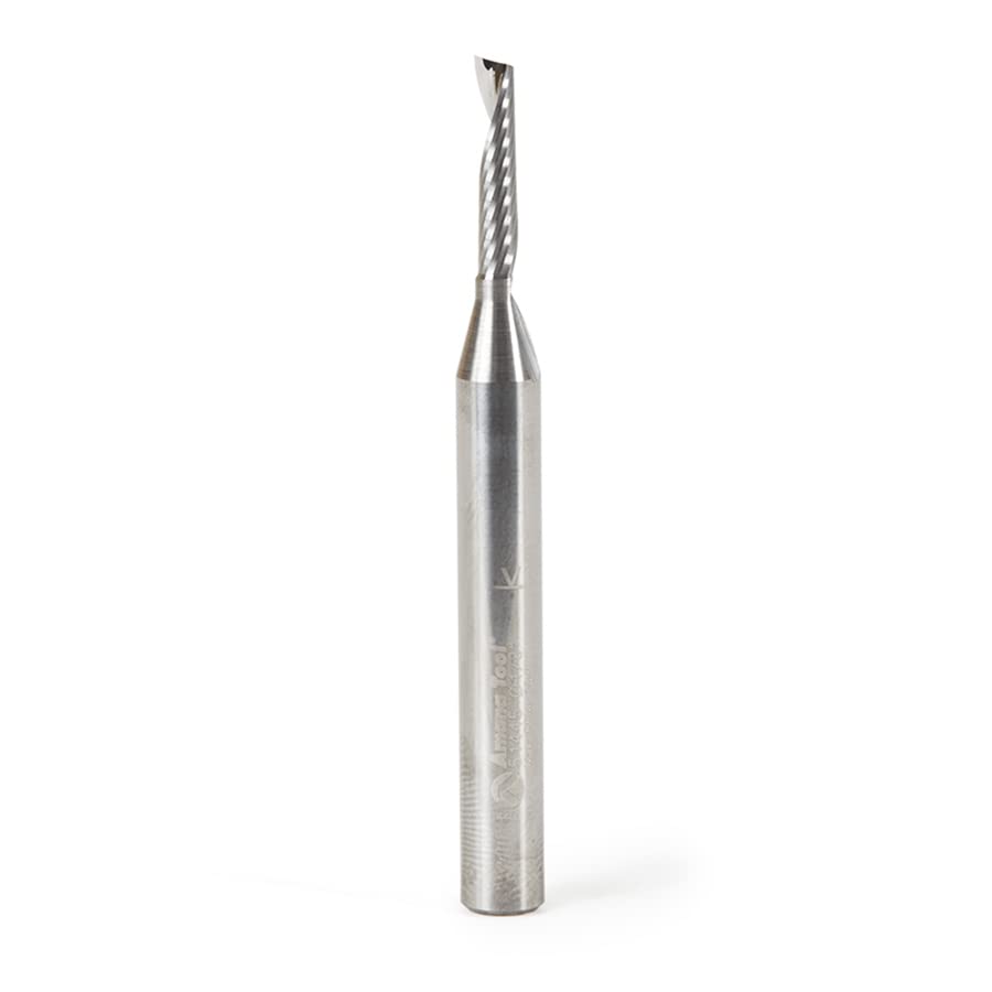Amana Tool - 51445 Solid Carbide CNC Spiral 'O' Single Flute, Plastic Cutting 1/8 Dia x 5 โ image 1