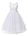 OLIVIA KOO Girls Graceful First Communion Dress (14, White)