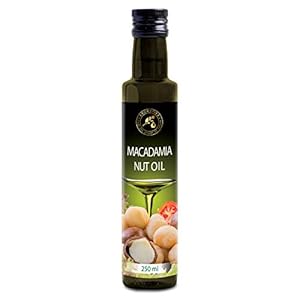 Macadamia-Notenolie 250ml – Eetbaar – Koudgeperst – Macadamia-Notenoliën voor Voeding – Eten en Gezondheid – Macadamia…