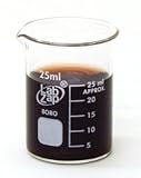 SEOH Beaker Borosilicate Glass Low Form Graduated 25ml Pack of 10
