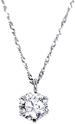【KASHIMA】純プラチナ台 0.4ct ダイヤモンド 一粒石 ペンダント ネックレス