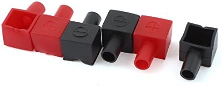 Uxcell バッテリーターミナルブーツ カーバッテリー端子カバー ソフトプラスチック絶縁ブーツ 3ペア 新発売