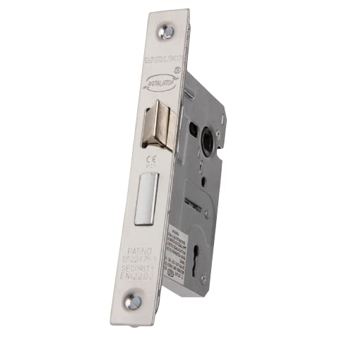 UAP 3 Lever Mortice Sash Lock 65mm - Door Lock with Key, Door Latch Mortice Lock for Internal and External Doors, Lever Mortice Sashlock (Polished Stainless - 65mm)