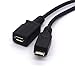 NEORTX Micro USB Splitter Cable OTG Power Enhancer Cord USB 2.0 A Female to Micro USB Male Micro 5 Pin Female Adapter Host Converter