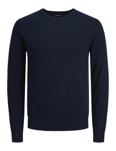 JJEEMIL Knit Crew Neck NOOS Herren, Navy Blazer, L