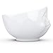 FIFTYEIGHT PRODUCTS TASSEN Porcelain Bowl, Tasty Face Edition, 16 oz. White, (Single Bowl) for Serving Cereal, Soup