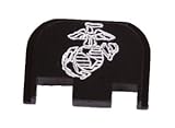 Back Plate for Glock with USMC logo (Mechanical Engraved)