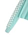 MakeMeChic Women's Pineapple Embroidered Hoodie Plaid Crop Top Sweatshirt Blue Small