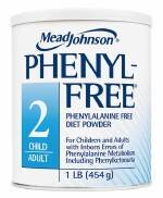 Mead Johnson Phenyl-Free 2 Can 1Lb For Children And Adults With Pku - Case of 6 - Model 008001
