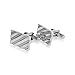 Cufflinks for Mens Shirt -Stainless Steel Fashion Jewelry Set comes with case. Designer custom made stud cufflink with box holder, Perfect for groomsmen gifts, all men, and tie bars. Better than sterling silver, gold, brass, and copper (Silver)