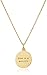kate spade new york Gold-Tone Alphabet Pendant Necklace, 18