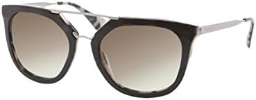 Prada PR13QS Sunglasses-ROK/4M1 Top Black/White Havana (Green Grad Lens)-54mm