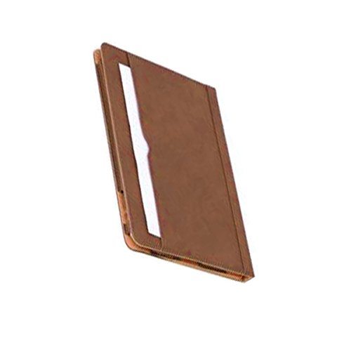 New 2017 iPad 9.7 Case (2017 Released), JYtrend Multi-Angle Viewing Stand Leather Folio Smart Cover with Big Front Pocket Auto Wake Up/Sleep for A1822 A1823 (Brown)
