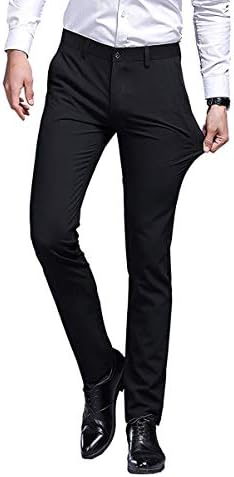 Heikiスラックス ビジネス 春夏 美脚 メンズ 通勤 防シワ ノープリーツ ウォッシャブル スリム ロング丈 絶品 スーツパンツ