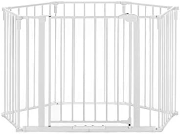 regalo 2 in 1 super wide safety gate and playard