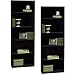 Ameriwood 5 Shelf Adjustable Bookcase, Set of 2, Black