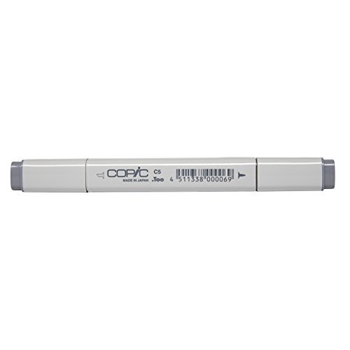 Copic Marker with Replaceable Nib, C5-Copic, Cool Gray