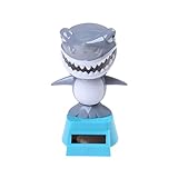 Dengguoli Cute Solar Powered Dancing Ornament Toys that Flip Flap for Car Home Desk Dancer Bobble Decarations, Shark