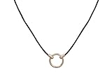 The durable classic bola leather eyeglass necklace with metal loop