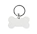 10 Pcs. White Blank POLYMER Bone Keychain Sublimation Dog TAG DYE Heat Transfer