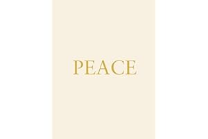 Peace: Christmas Decorative Book | Elegant Holiday Accent for Coffee Tables, Shelves, and Mantels