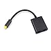 Poyiccot Toslink Splitter 1 in 2 out, Digital Optical Audio Splitter 1 Male to 2 Port Female Fiber Optic Switcher Black