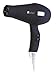 Barbar Professional Salon Hair Blow Dryer Italy 3800 | Ionic Charger Protects Heat Damage | Lightweight 9-foot Professional Cord | Fast Drying Power & Ergonomic Grip | Tames Frizz Adds Volume (Black)
