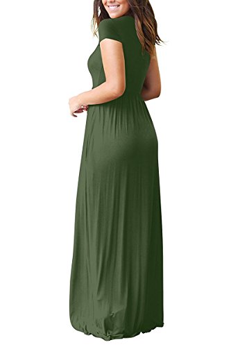 2 AUSELILY+Sleeve+Casual+Dresses+Pockets