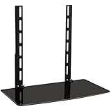 Mount-It! LCD, LED, Plasma TV Wall Mount Bracket for Cable Box, DVD Player, Stereo Components Shelf (1 Shelf)