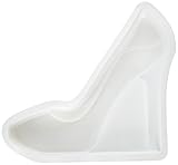 CK Products 49-5401 Plastic Stiletto Shoe Cake Pan, White