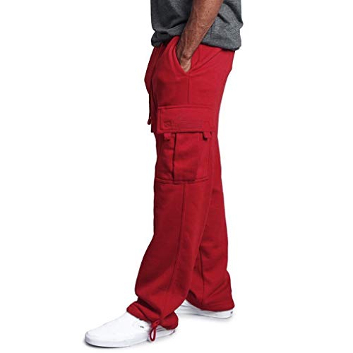 LISTHA Wild Cargo Pants Men Overalls Big Pocket Sport Work Combat Trousers Red - Thumbnail 3