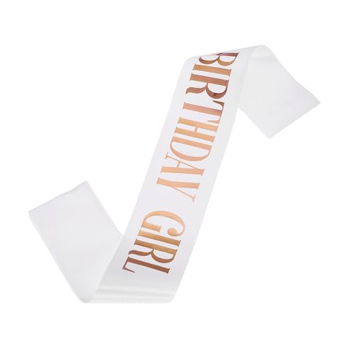 White, Rose Gold Foil Lettering