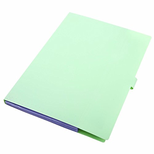 Classification Folders Portable File Folder Tabs Lateral File Folders Accordion File Jackets(Green)