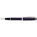 Xezo Incognito Rollerball Pen, Fine Point. Purple Layered Lacquer with Pure Platinum Plating. Handcrafted, Limited Edition, Serialized