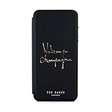 Ted Baker Champagne Fashion Mirror Folio Card Slot Case for iPhone 8 Plus / 7 Plus, Protective Cover iPhone 8 Plus / 7 Plus for Professional Women/Girls
